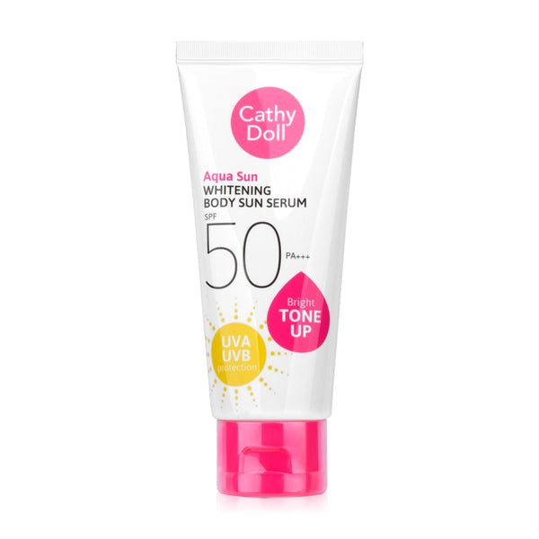 Weightless and quick-drying sun serum by Cathy Doll.