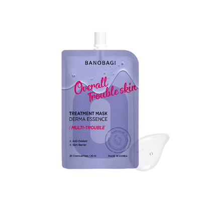 Banobagi Treatment Mask Derma Essence Overall Trouble Skin - Passion Fruit and UV Protection