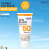 Use Yanhee Sun Block SPF50 PA++++ for a non-greasy, non-sticky sunscreen experience