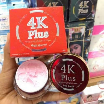 Tighten pores and nourish your skin with 4K Plus 5 X Goji Berry Whitening Night Cream