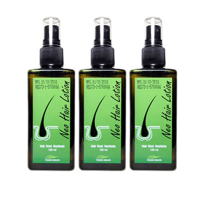 3 x Neo Hair Root Nutrients & Treatment 120ml Plus 1 x Derma Hair Roller