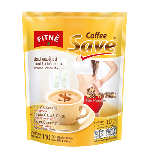 FITNE Coffee Save Instant Coffee Mix with L-Carnitine