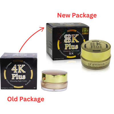 4K Plus brightening night face cream