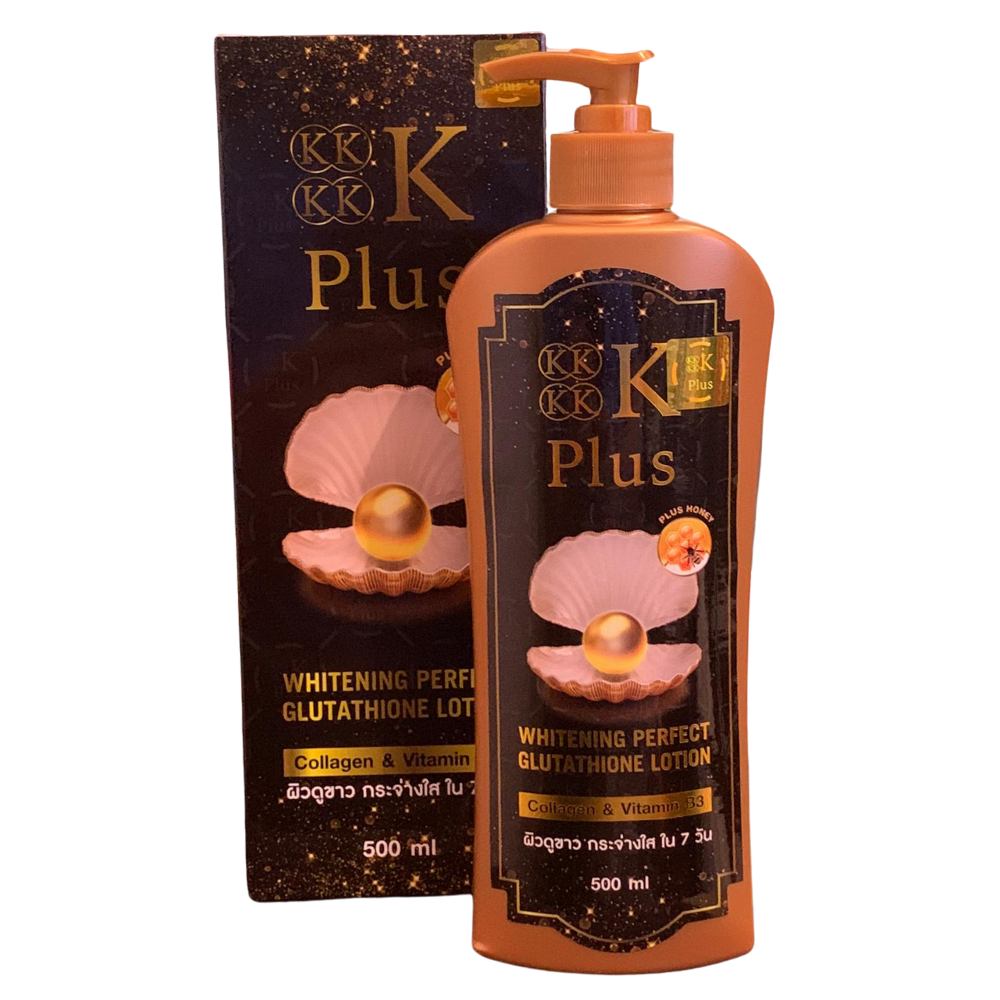 4k plus whitening perfect glutathione lotion