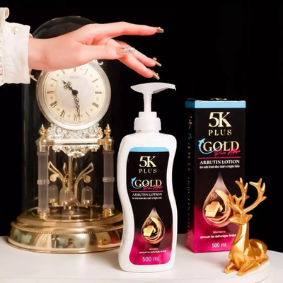 Pump dispenser of 5K Plus Gold Body Lotion