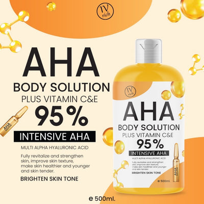 IV Rich AHA Body Solution 95% Cream Texture