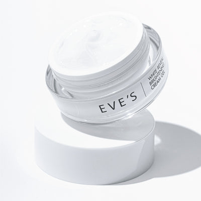 Experience radiant and crystal-clear skin with Eve's gel cream.