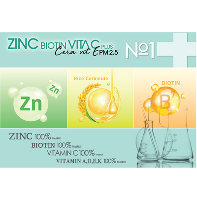 Doctorlogy Zinc Biotin Vita C Plus Cera White PM 2.5 health