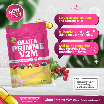 Gluta Primme V2M - BETTER ABSORPTION FASTER EFFECTS GUARANTEED