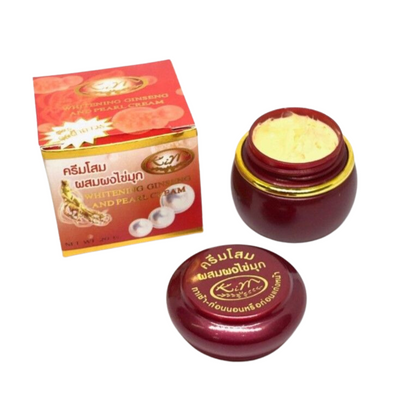 KIM Whitening Ginseng And Pearl Cream for blemish reduction and even skin tone.