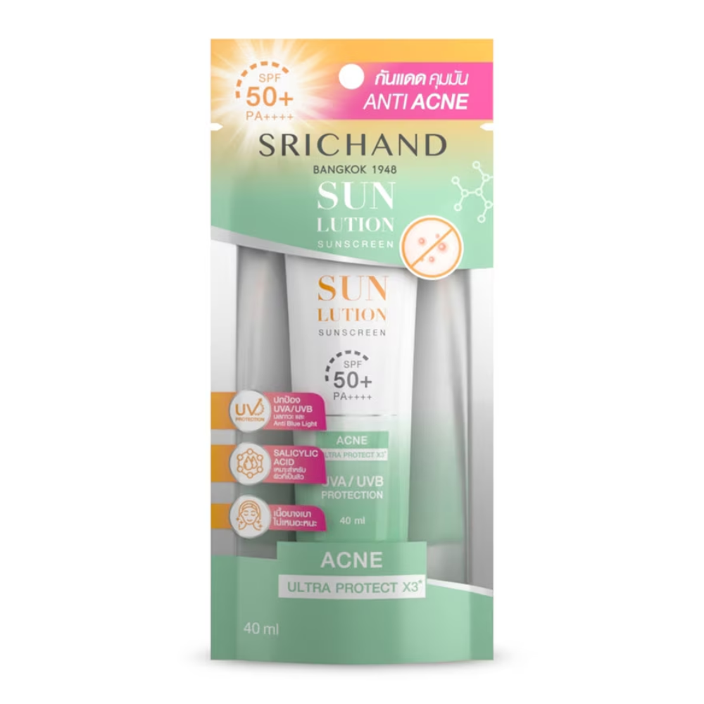 Srichand Sunlution Acne Care Sunscreen with SPF50+ PA++++