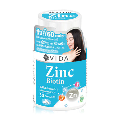 Vida Zinc Biotin Beauty Supplement