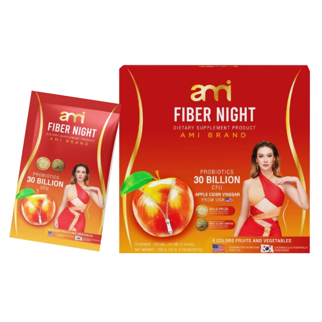 Ami Fiber Night probiotic dietary supplement sachet