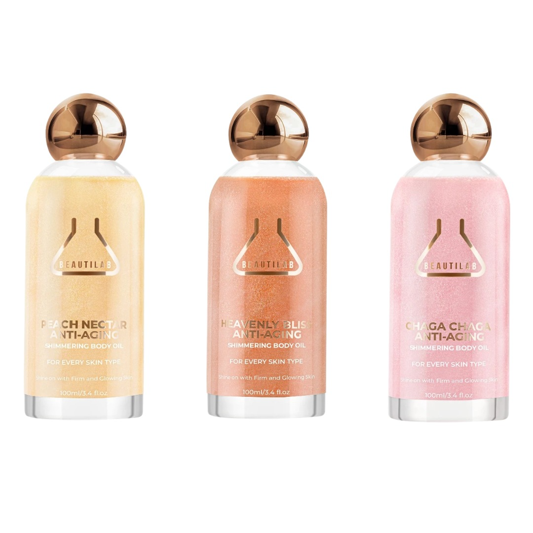 Perfumed peach nectar glow oil