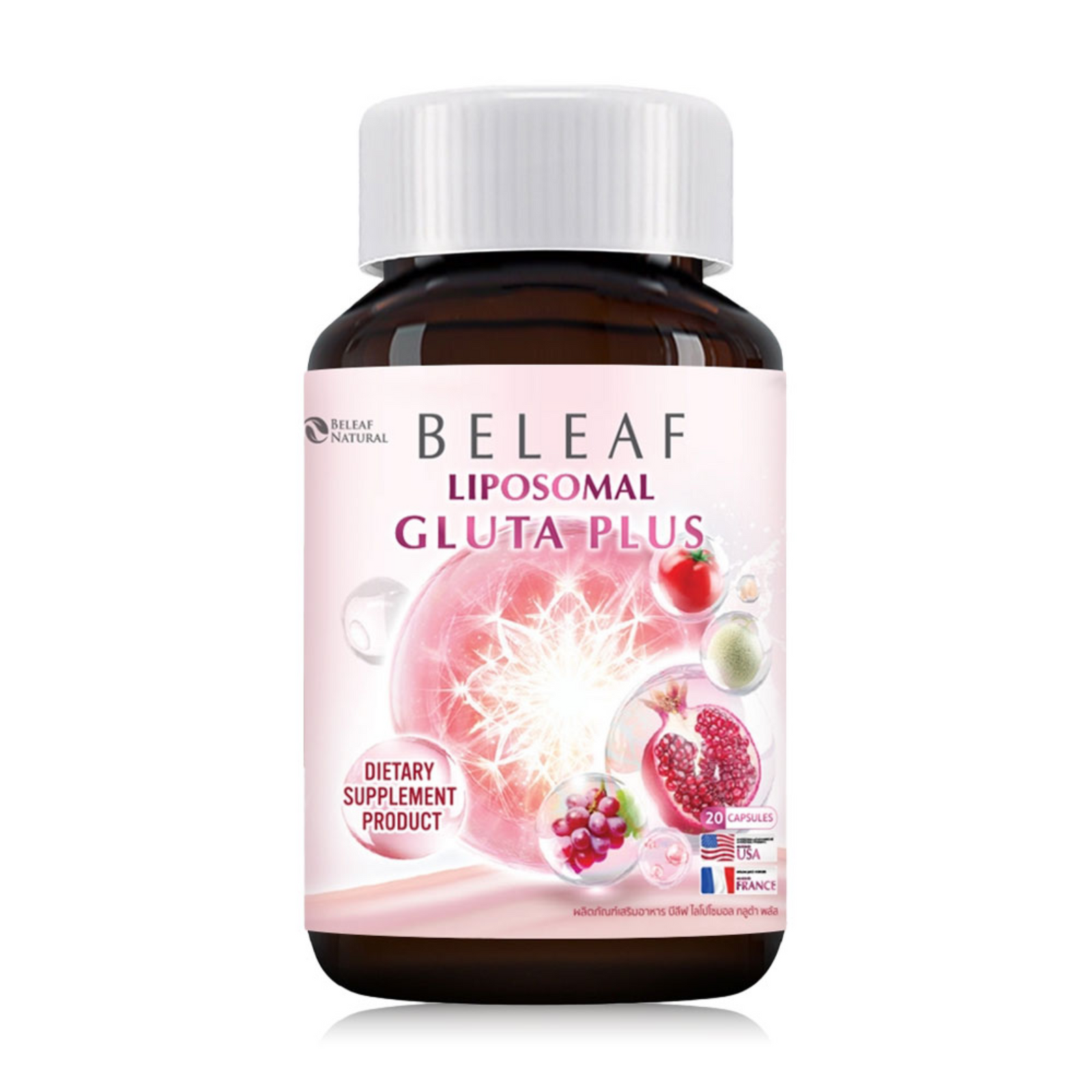 Beleaf Liposomal Gluta Plus Dietary Supplement New Formula