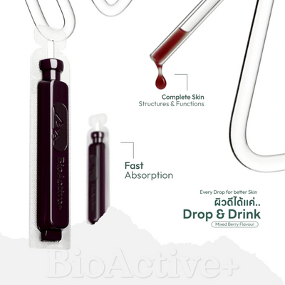 Anti-aging collagen drink with vitamin C and E