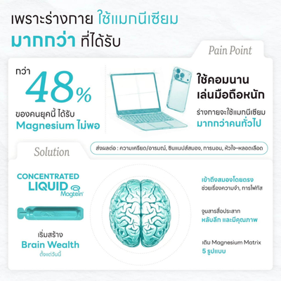 Pouring BioActive+ Magtein liquid into glass