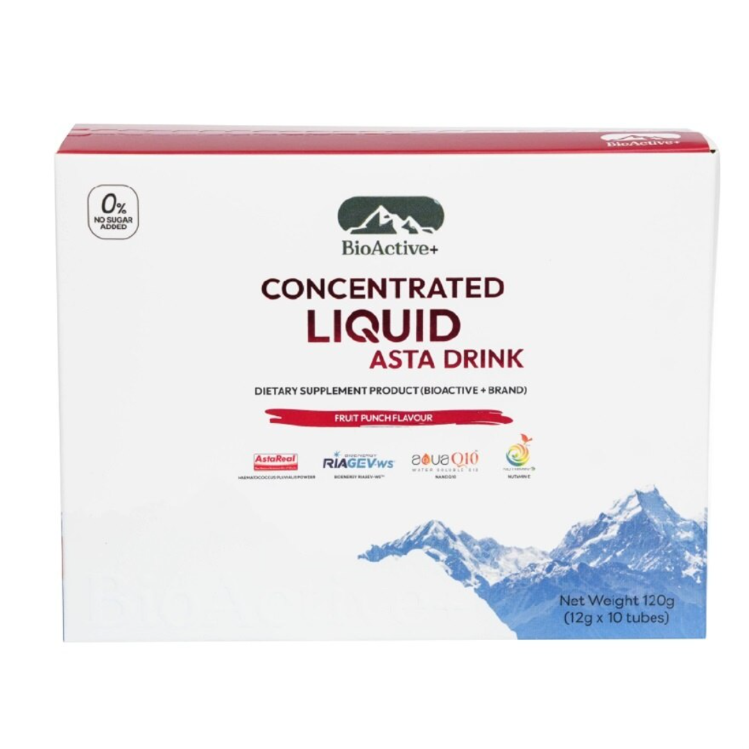 Bioactive asta drink with beta carotene nutrient