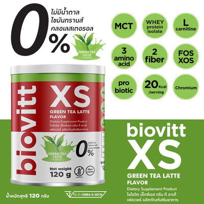 Green Tea Latte Biovitt XS Supplement for Weight Management