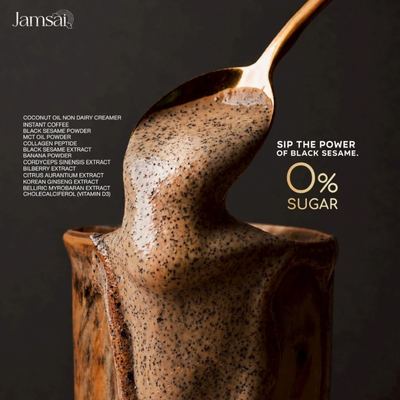 Jamsai Black Sesame Coffee package