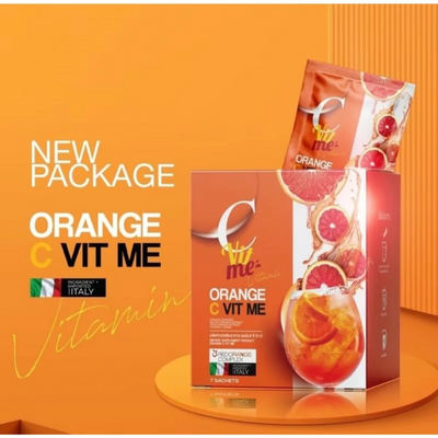 C Vit Me orange flavor drink for glowing skin