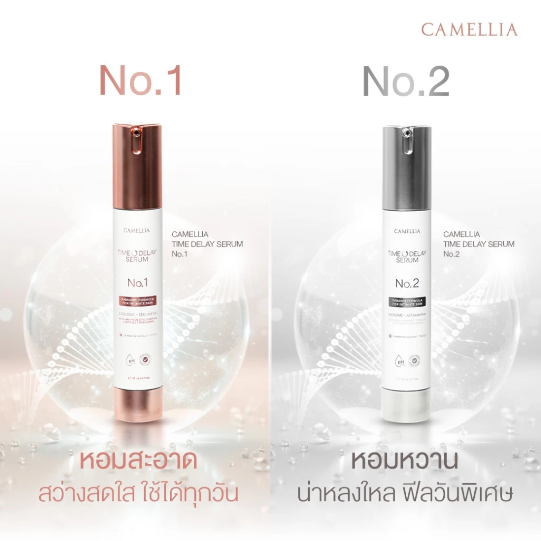 Camellia Time Delay Feminine serum in 2 viariats