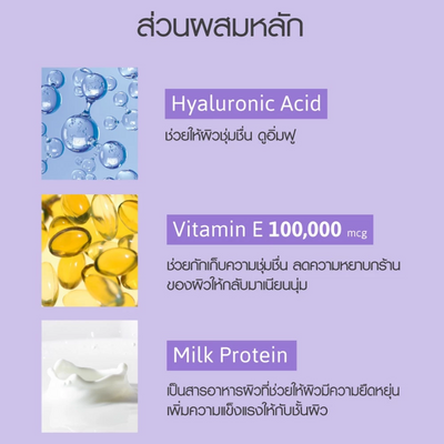 Smooth skin lotion with hyaluronic and vitamin E