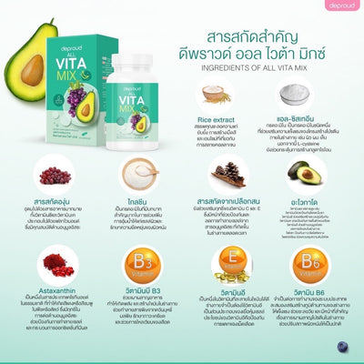 Enhance your beauty with Deproud Gluta Day + All Vita Mix