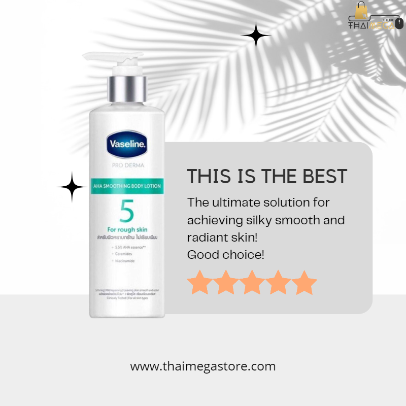 Vaseline Pro Derma AHA Smoothing Body Lotion Thaimegastore