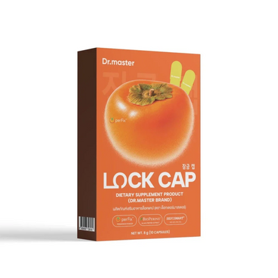 Dr.master LOCK CAP persimmon dietary supplement with yellow capsules