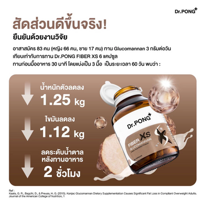Dr.PONG premium glucomannan fiber with advertised 92 percent purity