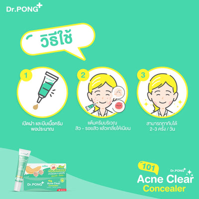 Dr.PONG 101 Acne Concealer for a seamless finish