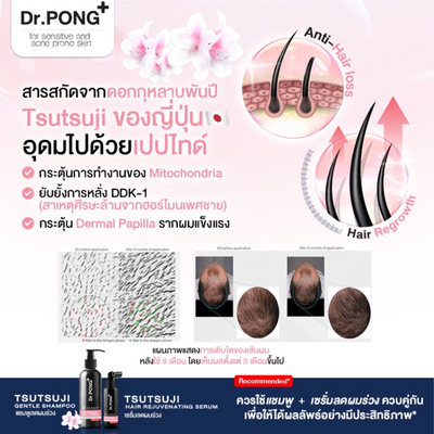 Dr.PONG Tsutsuji Serum for healthy hair cycle