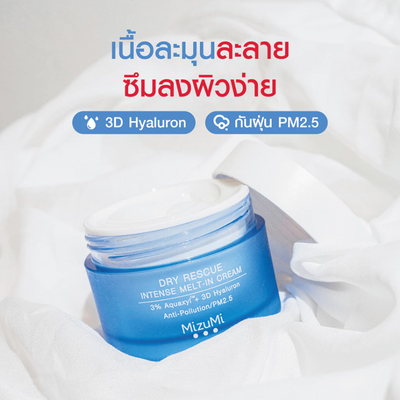 Intense hydration cream for dry skin