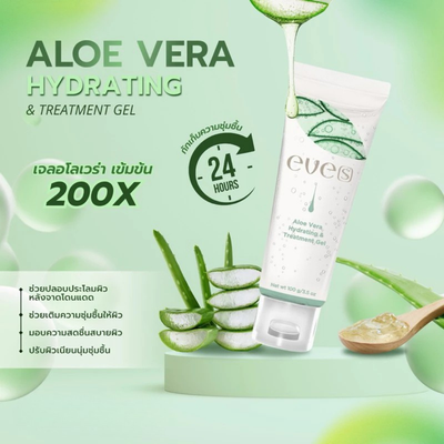 Crystal-clear texture of EVE'S soothing aloe gel