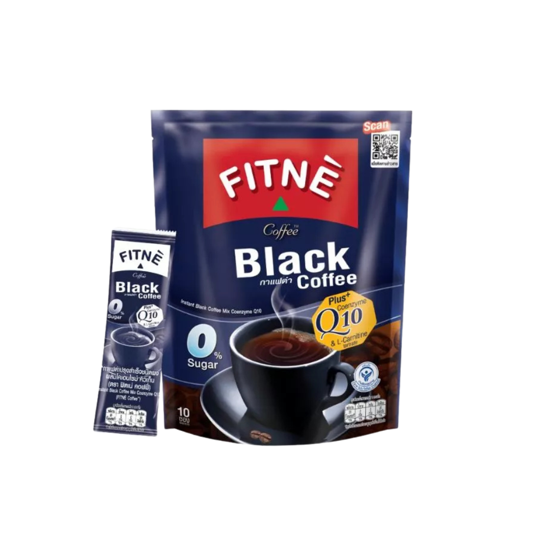 FITNE black coffee plus coenzyme Q10 packaging