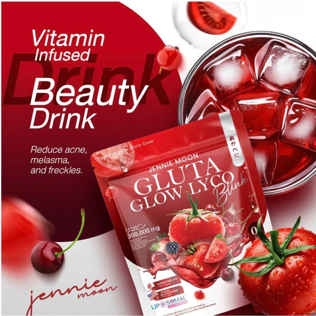 glutathione juice Jennie Moon Gluta Glow Lyco Blink