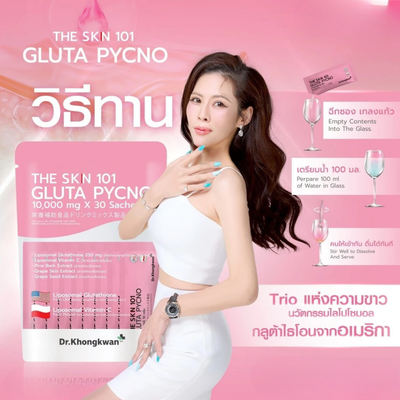Powder drink sachet Gluta Pycno