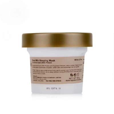 Soft and smooth skin results with goat milk sleeping mask
