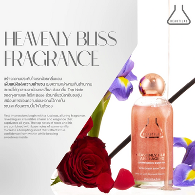 Body oil with natural oils and fragrance
