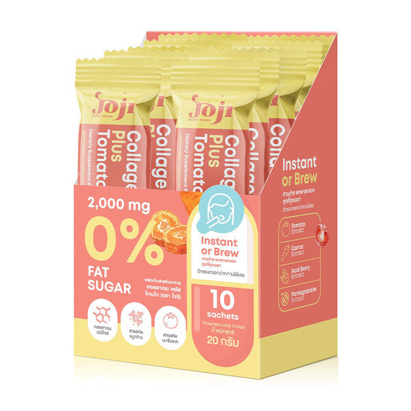 Experience radiant skin with JOJI Secret Young Collagen Plus Tomato.