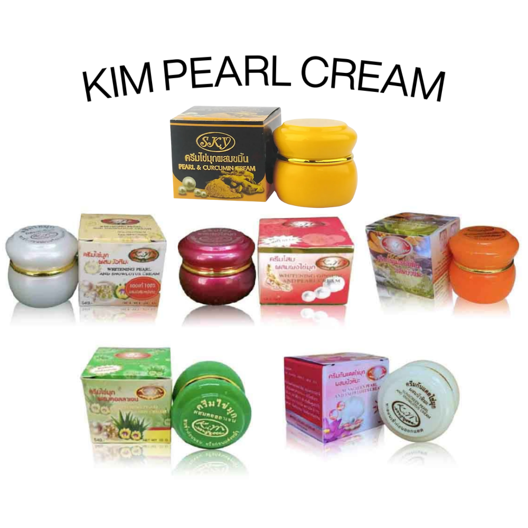 KIM and SKY Pearl Whitening and Sunscreen Cream collection for all skin concerns.