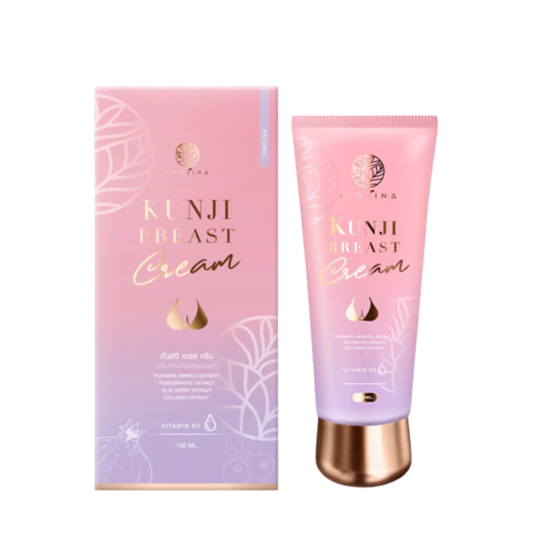 Kunji Luxury Breast Cream for repairing and rejuvenating stretch marks 