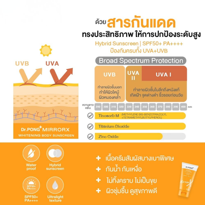 Alpha arbutin whitening sunscreen formula