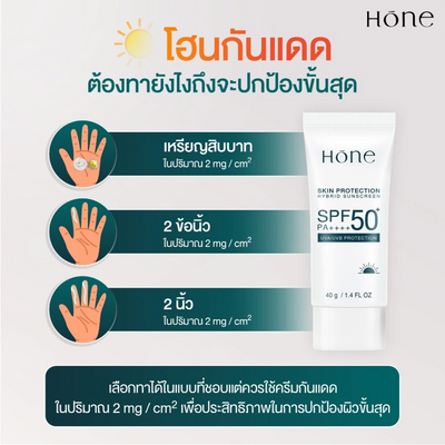Hybrid sunscreen with UVA UVB blue light defense
