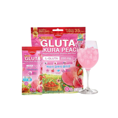 Mikeo Gluta Sakura Peach collagen drink