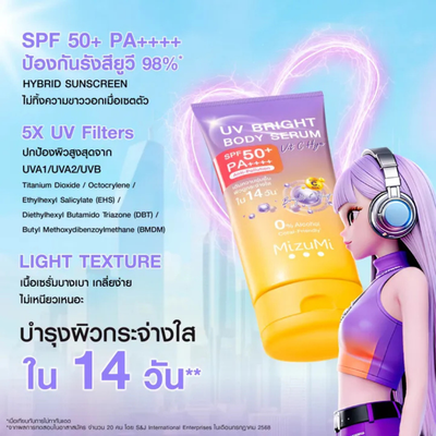 Daily Body Sunscreen Serum For Soft Radiant Skin Look