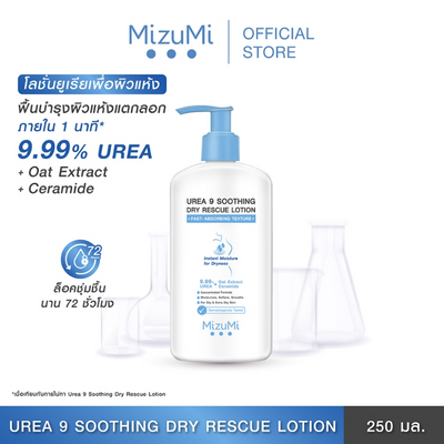 Mizumi Urea 9 Soothing Dry Rescue Lotion fast absorbing lotion