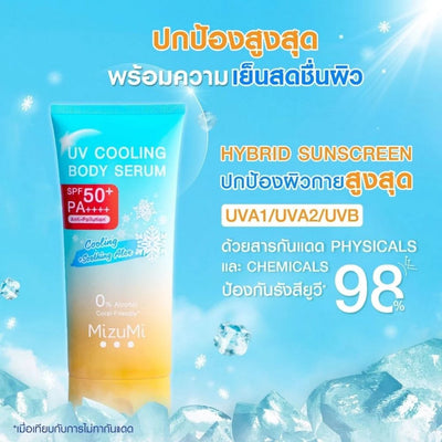 Cooling Body Sunscreen Serum With Aloe And Cucumber