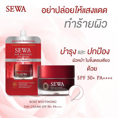 Anti-pollution day cream by SEWA for skin defense.